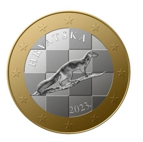 kroatische 1 Euro Münze
