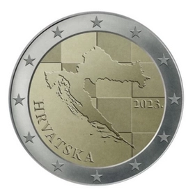 kroatische 2 Euro Münze