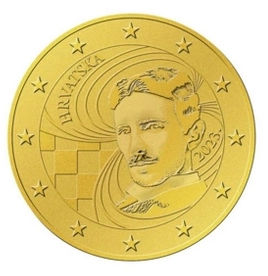 kroatische 50 Cent Münze Nikola Tesla