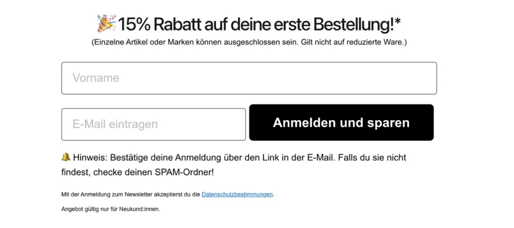 Newsletter Gutschein Markenkoffer 15%